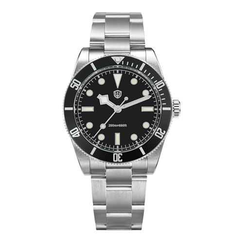 watchdives Relojes de Cuarzo, WD7922 BB54 Reloj para Hombre 37mm Cristal de Zafiro Reloj de Pulsera de Lujo 20Bar Diver Relojes para Hombre