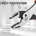 WORKPRO 6” Slip Joint Pliers Tool, Large Soft Grip,Rust Prevention Finish, 3-Zone Serrated Jaw Forged from High Carbon Steel for Maximum Grip