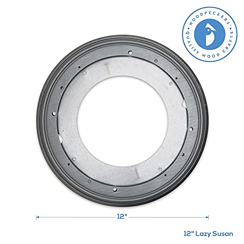 Woodpeckers Lzy-12-1 Lazy Susan 12" 1000 lb. Load Capacity Hardware 5/16 Thick Turntable Bearings