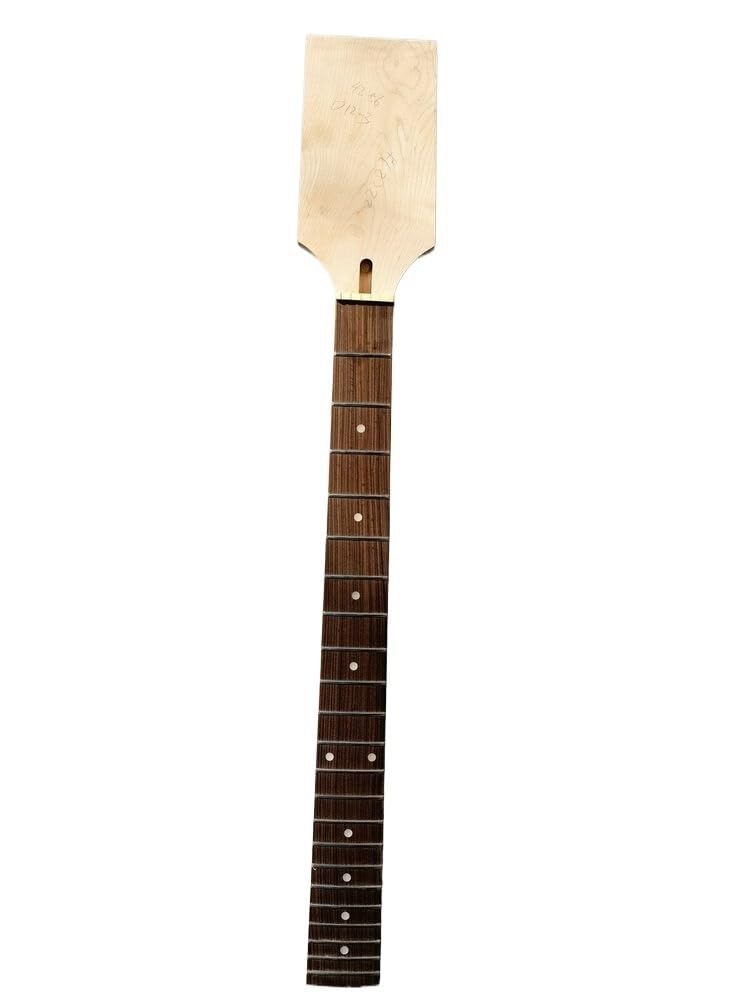 Manico For Chitarra Da 22 Tasti, Tastiera In Acero E Palissandro 27 Pollici, Baritono, Testa A Paletta