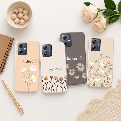 Image of COLORflow Back Cover Compatible with Motorola Moto G54 5G / G64 5G | Floral Family Customized Back Cover Compatible with Motorola Moto G54 5G / G64 5G