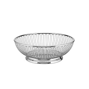 Alessi – Wire Centerpiece Fruit Basket in 18/10 Stainless Steel, Polished, 9-1/2-Inch,Silver