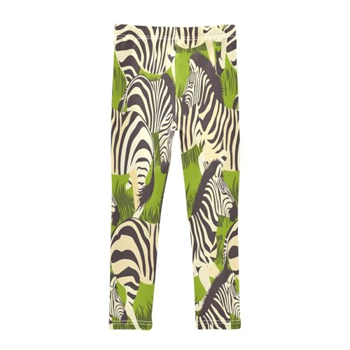 Toddler Girls Leggings Printed Yoga Pants Leggings Zebras and Leaf for Kids2