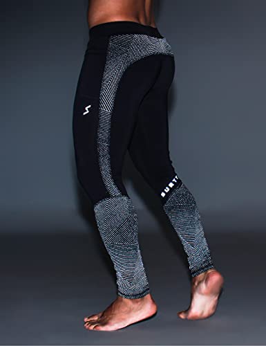 Calça Legging Masculina com Bolso Porta Celular Corrida Ciclismo Treino Surty Reflect Pump (M)