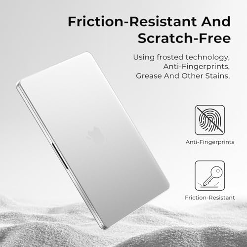 Carcasa MacBook Pro 14 M5 M4 M3 M2 M1 Pro MAX policarbonato flexible antirrayas 3