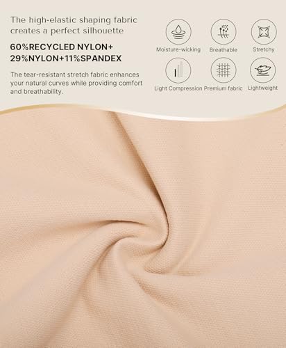 Image of SHAPELLX Tummy Control Shapewear for Women High Waisted Body Shaper Shorts Thigh Slimming Underwear