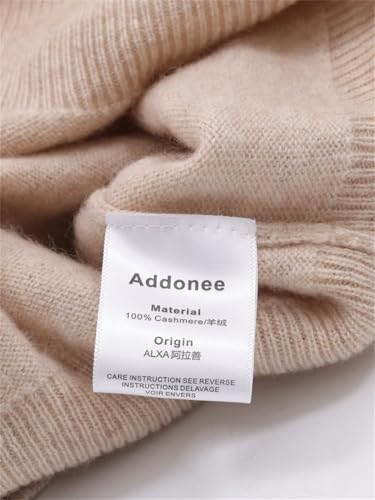 Women's 100% Cashmere Skirts Office Lady Fall Winter Basic Fit Knitted High Waist Straight Skirt Beige M4