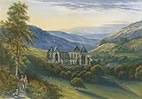 ARToPHIIU Pinturas Famosas Pinturas Murales Cuadro Moderno Lienzo Abadía de Tintern de Alexander Lydon para la Decoración de la Sala de Estar 60x90cm