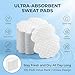 Underarm Sweat Pads - 100 Pack (50 Pairs) Armpit Pads for Women and Men, Disposable Sweat Protection Underarm Fight Hyperhidrosis Non Visible, Comfortable Unflavored