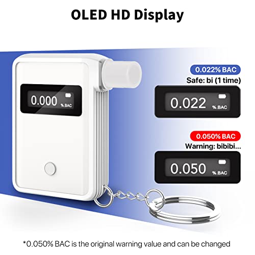 Breathalyzer, Ultra-Portable Pocket Personal Breathalyzer, Professional Grade Certified Breath Alcohol Tester With App #TOP4