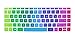 Silicone Keyboard Cover Skin for 14 inch HP Pavilion 14-ab 14-ac 14-ad 14-an, HP Stream 14-ax, HP ENVY 14-j0 Series, 14-ab010 14-ab166us 14-ac159nr 14-an010nr 14-an013nr 14-an080nr (Rainbow)