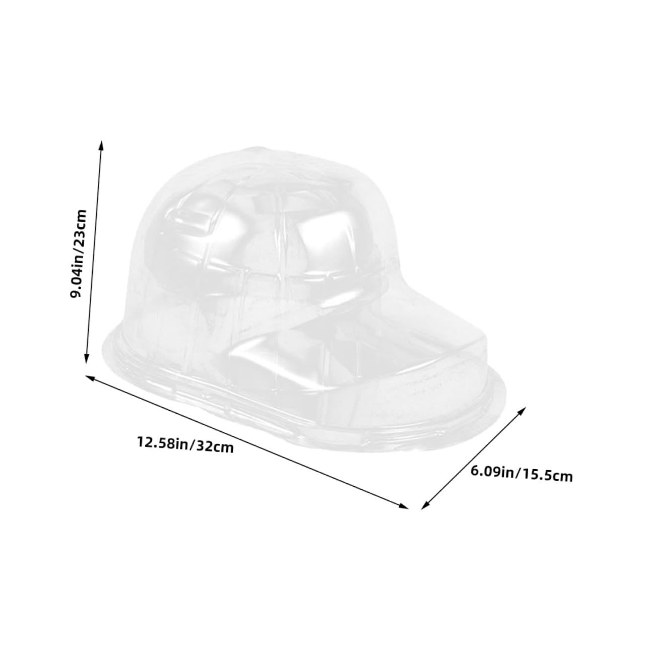 Organizador de Gorras de Béisbol Transparente 6 Unidades Pp