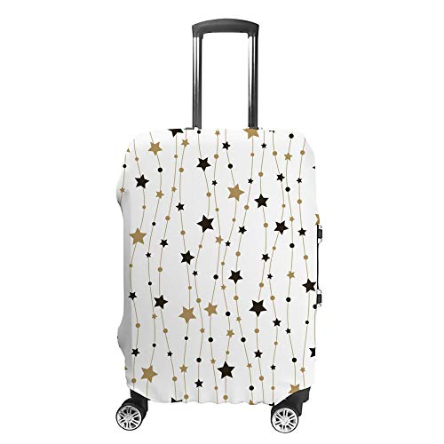 Housse de protection pour bagages de voyage valise cabine soute motif étoiles dorées