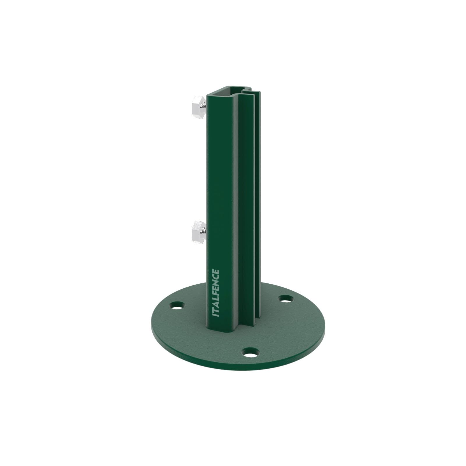 Base para poste T 30x30mm, acero plastificado [5 piezas]