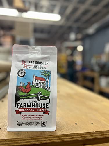 Red Rooster Coffee, Blend Orgánico en Grano 12 oz miniatura 2