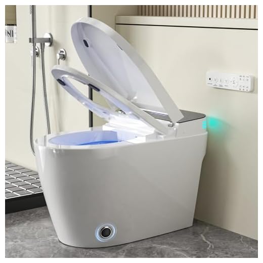 Smart Tankless Toilet with Bidet Function