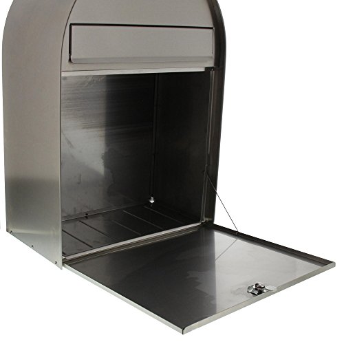 Burg-Wächter Nordic 3780 Ni Brievenbus, roestvrij staal met openingsstop, grote brievenbus, A4-inwerpformaat, roestvrij - Afbeelding 4