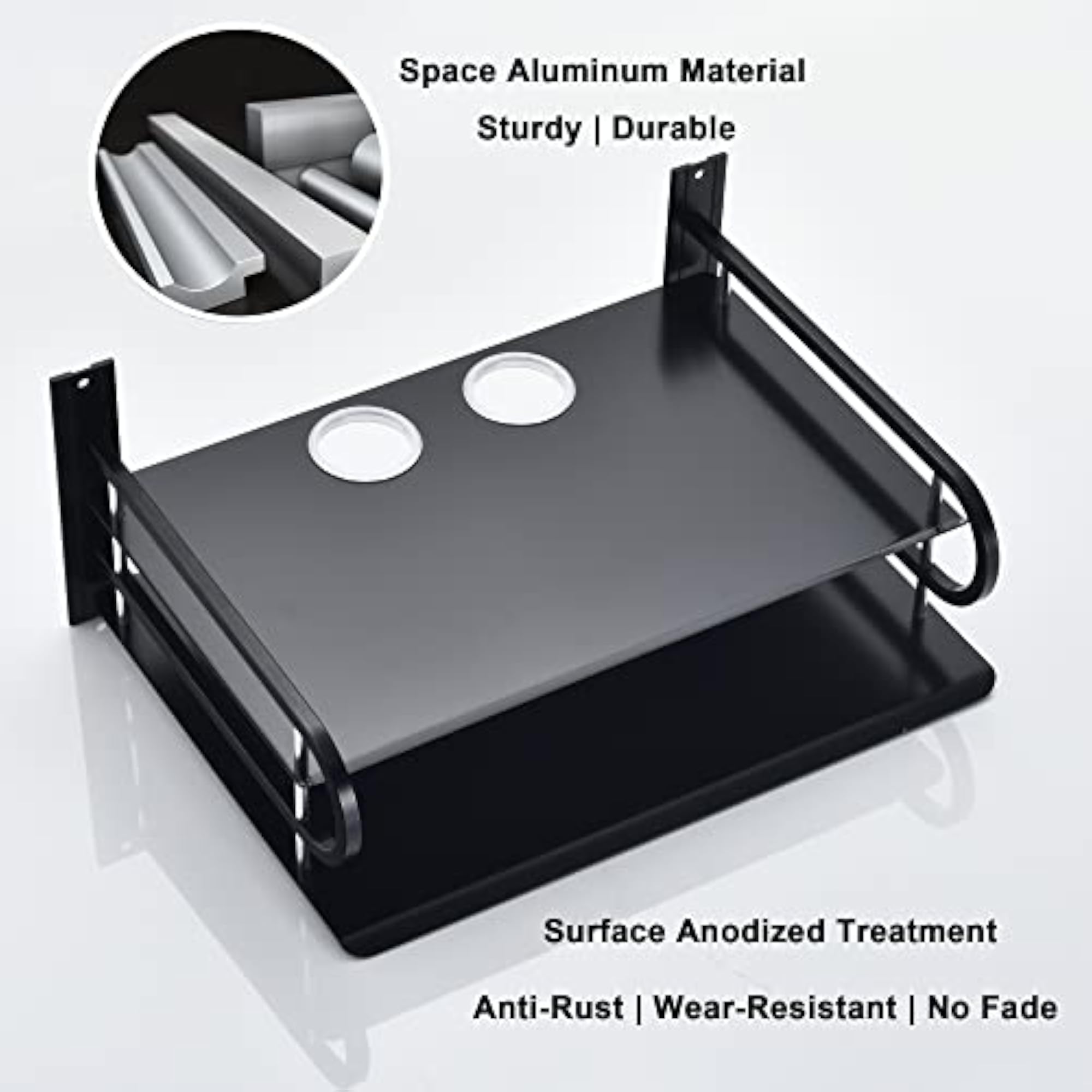 Wall Mounted Metal Projector Shelf for TV Components