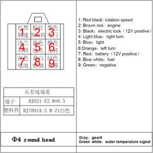 Universal Motorcycle Speedometer Tachometer Digital, Lcd Fuel Level Display Water Temperature Turn Signal For All Style Motorcycle, 2 4 Cylinder #TOP6