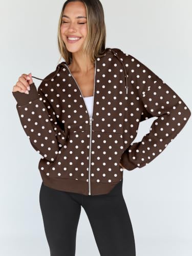 Image of Trendy Queen Womens Oversized Zip Up Hoodies Y2K Fall Sweatshirts 2026