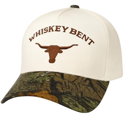 Image of Country Trucker Hat - Western Snapback Baseball Cap - Vintage Embroidered Hat for Men & Women