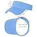 Marrywindix 1 Piece of Blue Sport Wear Athletic Visor Sun Sports Visor Hat Visor Adjustable Cap for Women and Men (One Size)