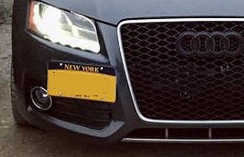 Bumper Tow Hook License Plate Mount Bracket For Audi A4 2008 - 2015 A5 S5 Rs5 2008 - 2015 A7 S7 Rs7 2013 - 2015 Screws & Wrench Included + 4 Black Screw Caps #TOP1