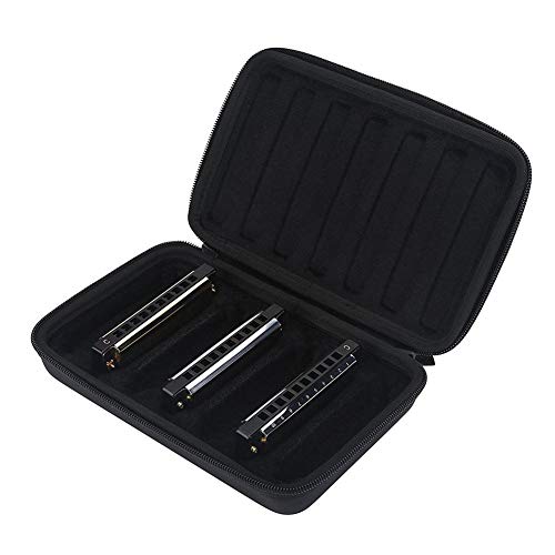 Foliner Étui de Rangement Harmonicas Fermeture à glissière PU Boîte de Transport Tenir Portable Housse de Transport Sac… - Les Beatles, Paul McCartney, John Lennon, RIngo Starr, George Harrison Foliner Étui de Rangement Harmonicas Fermeture à glissière PU Boîte de Transport Tenir Portable Housse de Transport Sac…