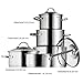 WMF Provence Plus - Batería de Cocina, Acero Inoxidable Cromargan, Tapas de...