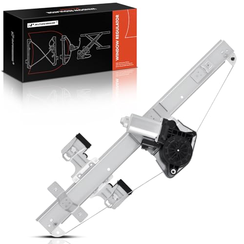 A-Premium Power Window Regulator with 2-Pin Motor Rear Passenger Side Compatible with Chevrolet Silverado 1500 2500 3500 HD & GMC Sierra 1500 2500 HD 3500 HD 2007-2013 Extended Pickup