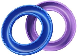 Bobbin Holders, 2 Pack Rubber Bobbin Ring Savers Bobbin Organizers Bobbin Ring Holders for Metal or Plastic Sewing Machine Bobbins (Blue and Purple)
