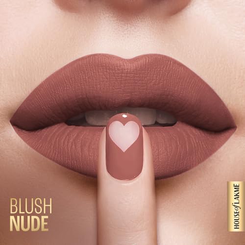 Image of Lakme Xtraordin-Airy Lip Mousse, Velvet Matte Finish, with air-light texture, enriched with cocoa butter for nourished & moisturised lips, Liquid Lipstick - Blush Nude (1.8g) (Pack of 2)