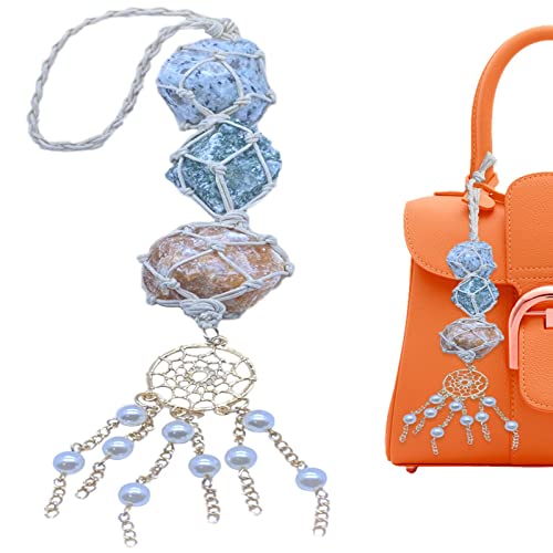 Ornamento de pendurar para carro de cristal | Pingente de rede de cristal, pingente de cristal apanh