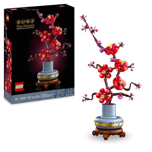LEGO Botanicals Plum Blossom Set For Adults - Artificial Flowers