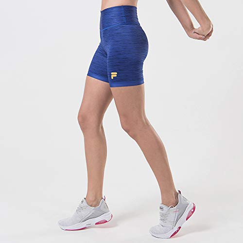 Shorts Double Stripes, Fila, Feminino, Royal/Marinho, M