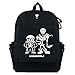 Detazhi Neue Unternehmer Rucksack Schultaschen Bücherbag Cosplay Anime Game Sans Reise Lässige Laptop Umhängetaschen Rucksack (4) (Color : 1)