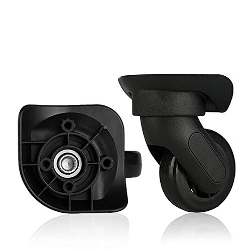 Trunk Wheels,Luggage Wheels Replacement, 360 Degree Swivel Luggage Mute Wheel Suitcase Replacement Repair Wheels Parts Spinner (W166#)