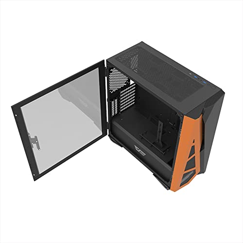 Darkflash Dlz31 Black - Pc Case Gamer Mid-Tower Atx - 2 Usb 3.0 And 1 Usb Type-C - Mesh Front Panel And Tempered Glass Side Panel #TOP1