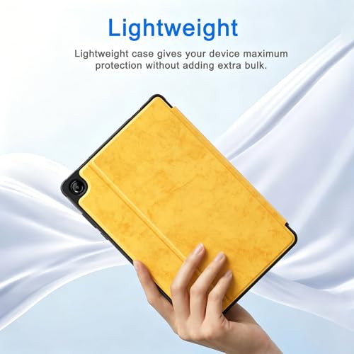 Image of CoBak Case for Samsung Galaxy Tab A11+ Plus 11 inch 2025, Multi-Viewing Angles, All New PU Leather Folio Stand Cover with Auto Sleep Wake Feature for Samsung Galaxy Tab A11+ Tablet 11-inch, Yellow