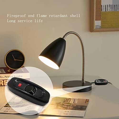 Lamp Switch InLine Torpedo JIUGGLAD AC 250V 10A Dual Pole In Inline Switch Cord Switchbulb for Small Appliance Accepts Round or Flat Wire (Black 1pcs)