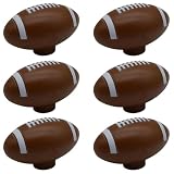 Tverghvad Rugby Football Dresser Knobs, [6 Pack] Sports Drawer Knobs, Ball Knobs for Kids Boys Dresser...