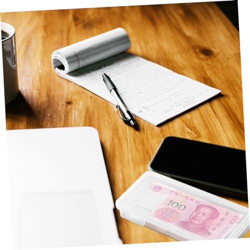 Caja organizadora de billetes y monedas VILLCASE transparente mediana miniatura 4