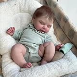 Zero Pam Reborn Baby Dolls Silicone Baby Doll 20inch Bebes De Silicona Reales Realistic Babys Doll Muñeca Reborn De Silicona Original Looks Real for Kids Age 3+Pretend Play, Collection Present
