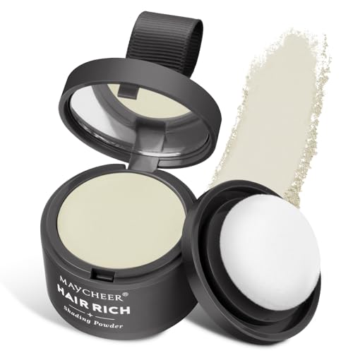 LOPHE Polvo para Rayitas, Retocador de Raíces en Polvo, Sombra para el Cabello, Polvos Pelo Hombre para Rellenar el Cabello, Retoca Raices Corrector para Cabello, Efecto Natural (Gris Plateado)