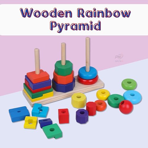 Image of Number Enlightenment Wooden Toy Train for Toddlers - Animal, Transportation, Fruit, Color Recognition Early Education Blocks (Toy Model 8)