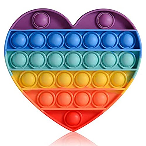Pop It Fidget Toy Bubble Brinquedo Sensorial Push Colorido - Robô Among Us (Coração)
