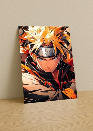 Image of NIJUKA Anime Printed Metal sheet Poster For Home And Room Decoration | For Anime Art Fans Boys And Girls (Naruto fan art)