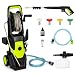 High Pressure Washers 1800W 135Bar 540L/H Electric Jet Washers with 4 Adjustable Nozzle & 16m Hose & Foam Bottle for Cleaning Cars, Driveways, Patios, Fences, Brick