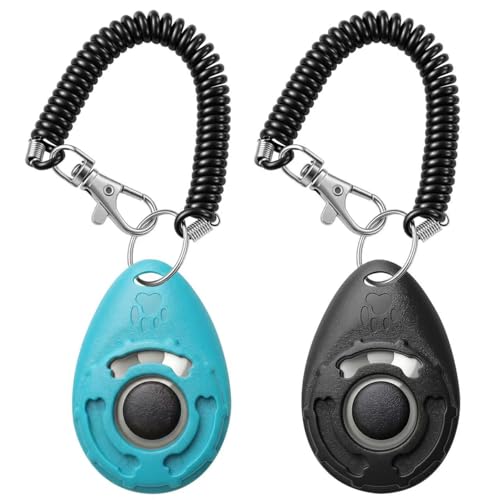 Dog Training Clicker with Wrist and Keyring