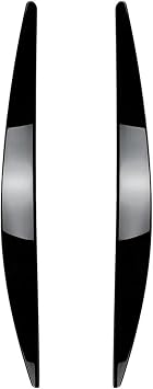 2Pcs Headlight Eyebrows Eyelid Cover Stickers Fit for Skoda Fit Fit Octavia Mk3 2015-2017 Body Kit Car Accessories Color Glossy Black